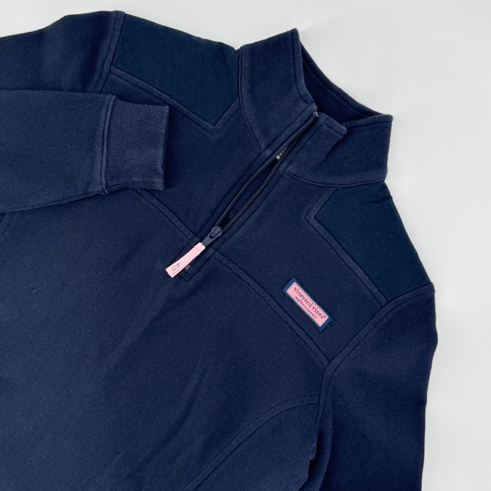 Vineyard Vines Shep Shirt 1/4 Zip Navy XS Cotton Pullover‎